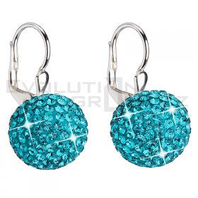 Ohrringe mit Swarovski Elements 31115.3 blue zircon