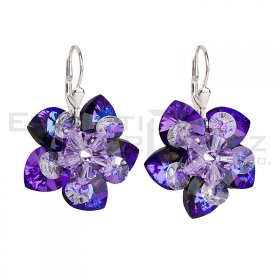 Ohrringe mit Swarovski Elements 31130.4 heliotrope