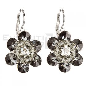 Ohrringe mit Swarovski Elements 31133.5 silver night