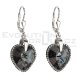 Ohrringe mit Swarovski Elements 31148.3 silver night