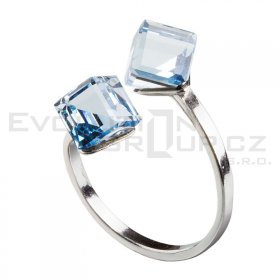 Ring mit Swarovski Elements 35011.3 aqua