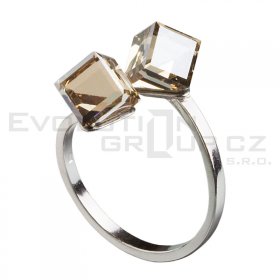 Ring mit Swarovski Elements 35011.5 gold shadow