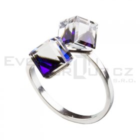 Ring mit Swarovski Elements 35011.5 bermuda blue