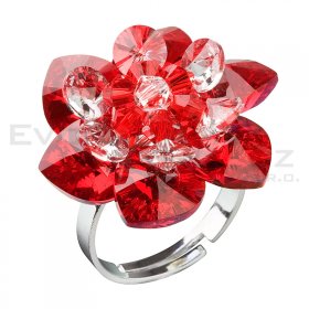 Ring mit Swarovski Elements 35012.4 siam ab