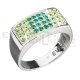 Ring mit Swarovski Elements 35014.3 emerald