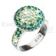 Ring mit Swarovski Elements 35015.3 emerald