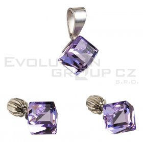 Souprava se Swarovski ELEMENTS 39068.3 violet