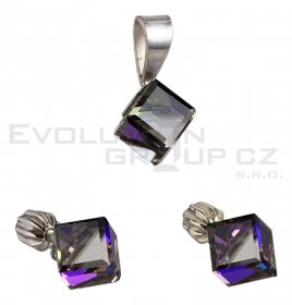 Souprava se Swarovski ELEMENTS 39068.5 heliotrope