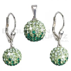 Souprava se Swarovski ELEMENTS 39072.3 emerald