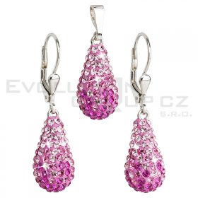 Souprava se Swarovski ELEMENTS 39076.3 rose