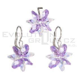 Souprava se Swarovski Elements 39092.3 violet